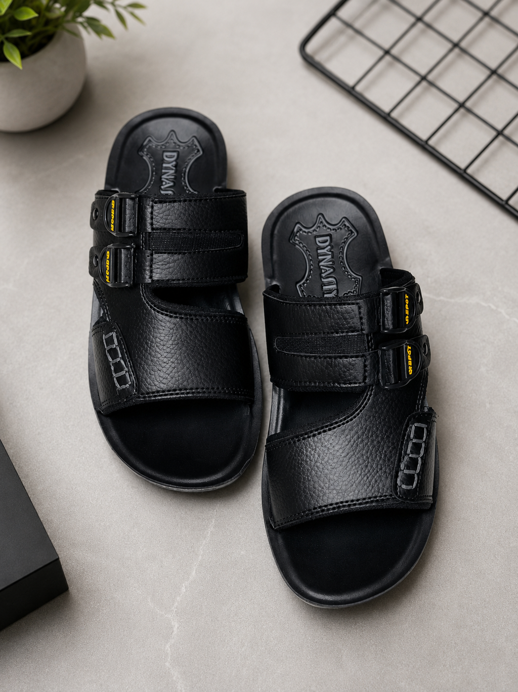 Waterproof leather slippers for Men