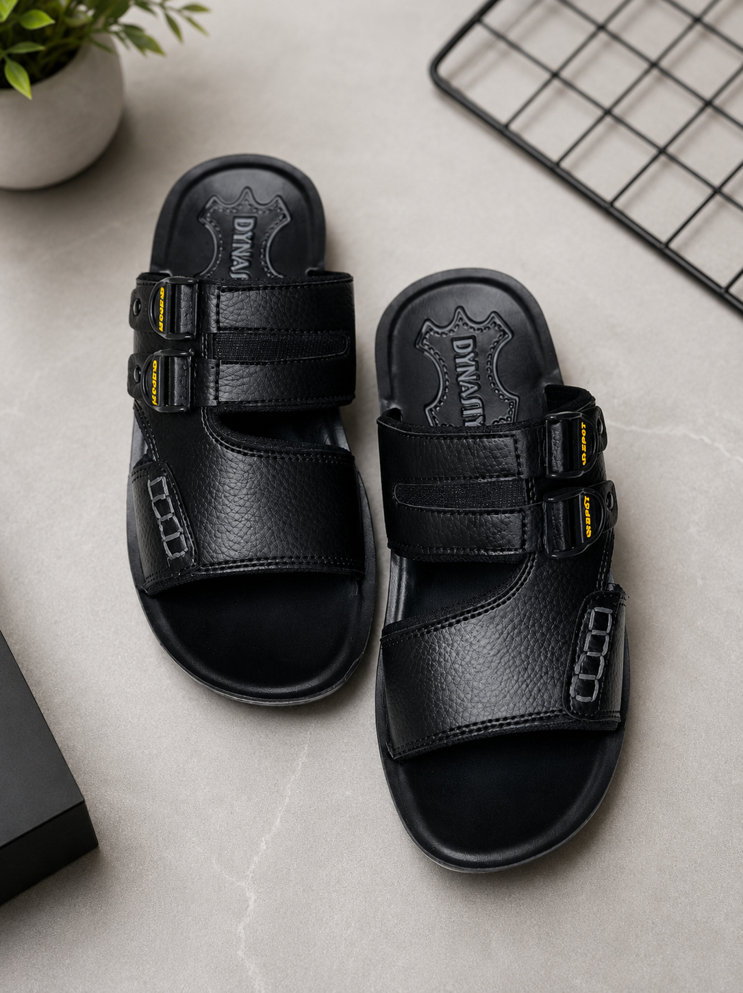 Waterproof leather slippers for Men