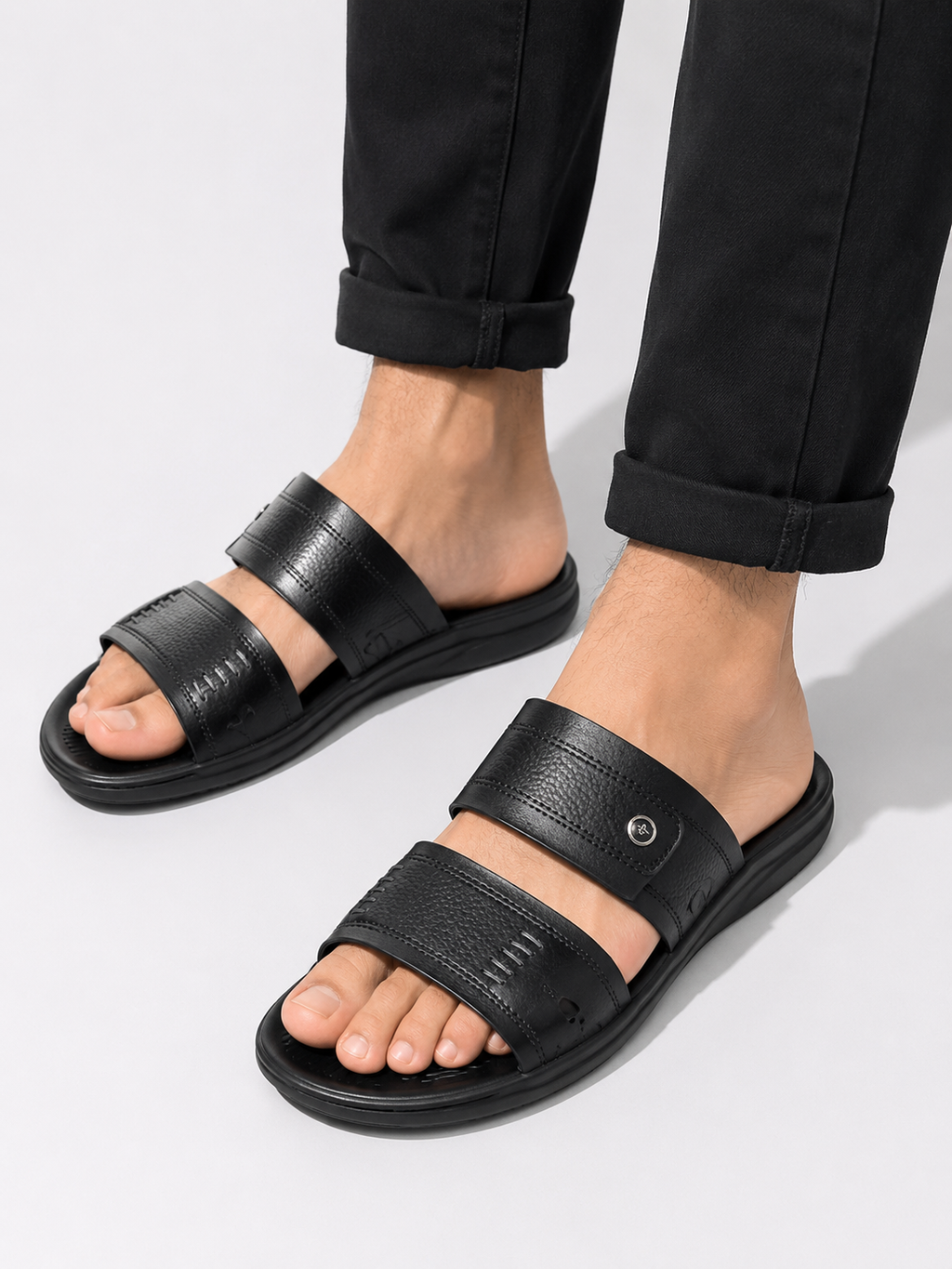 Waterproof leather Slippers for Men