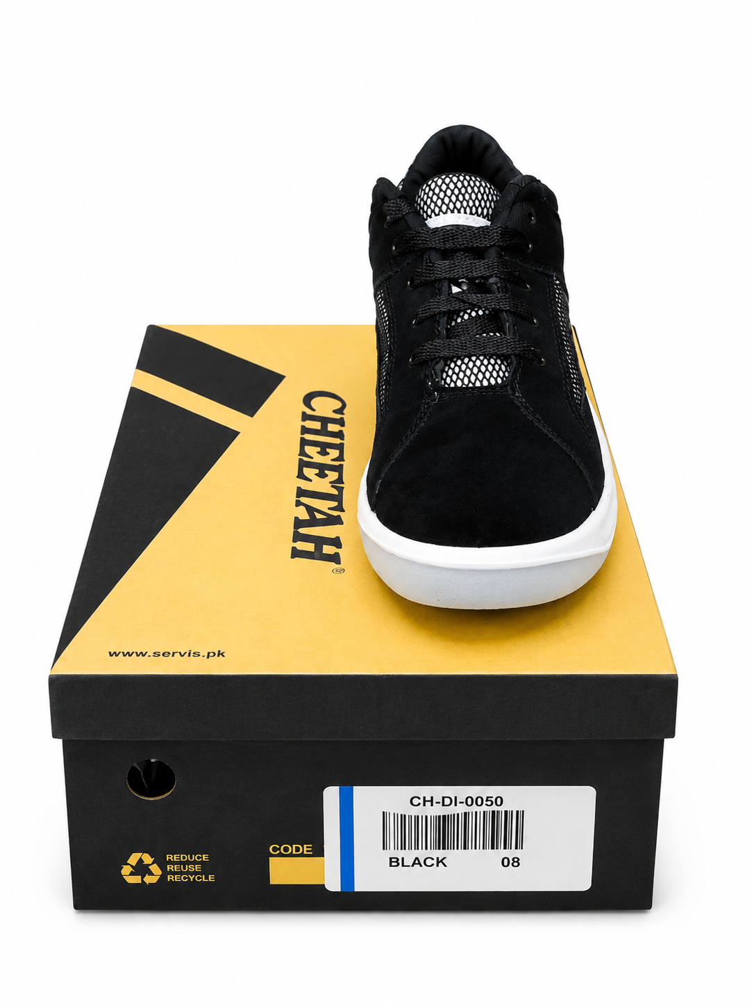 Cheetah-50 BLACK | Servis | Men's Casual Sneakers