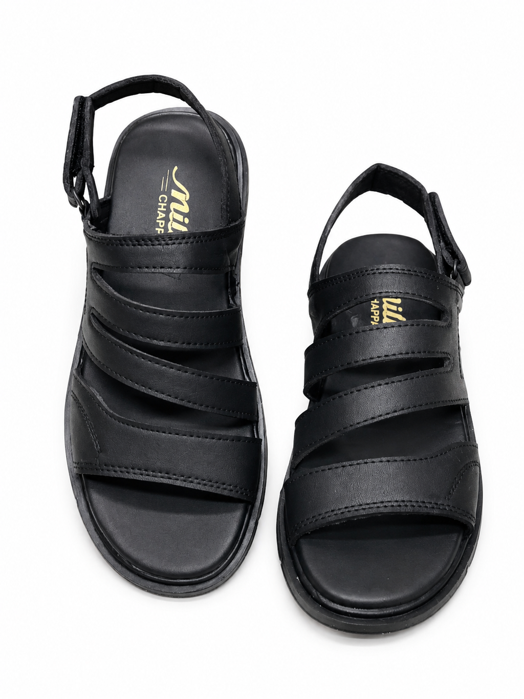 Men's Premium Multi-Strap Comfort Sandals – Adjustable Back Strap