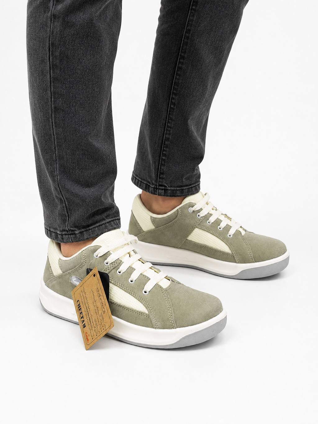 Cheetah-50 Black & off-white| Servis | Men's Casual Sneakers