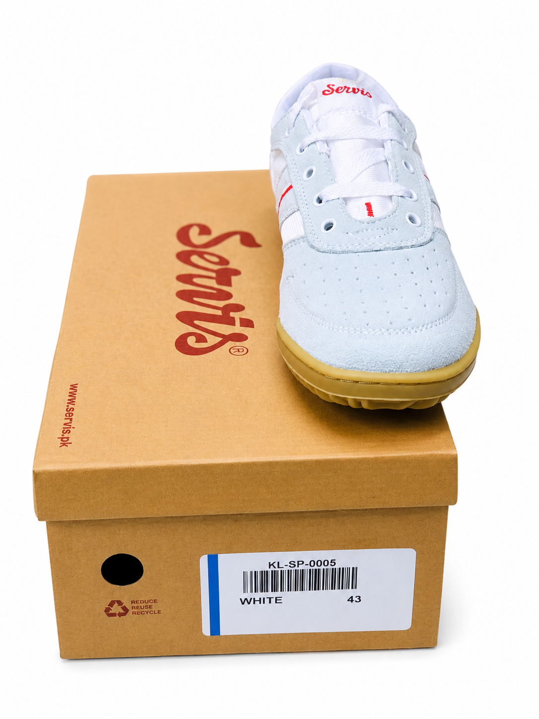 Servis Original Suede Casual Sneakers – White | Men's
