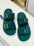 Medicated double buckle slide for ladies