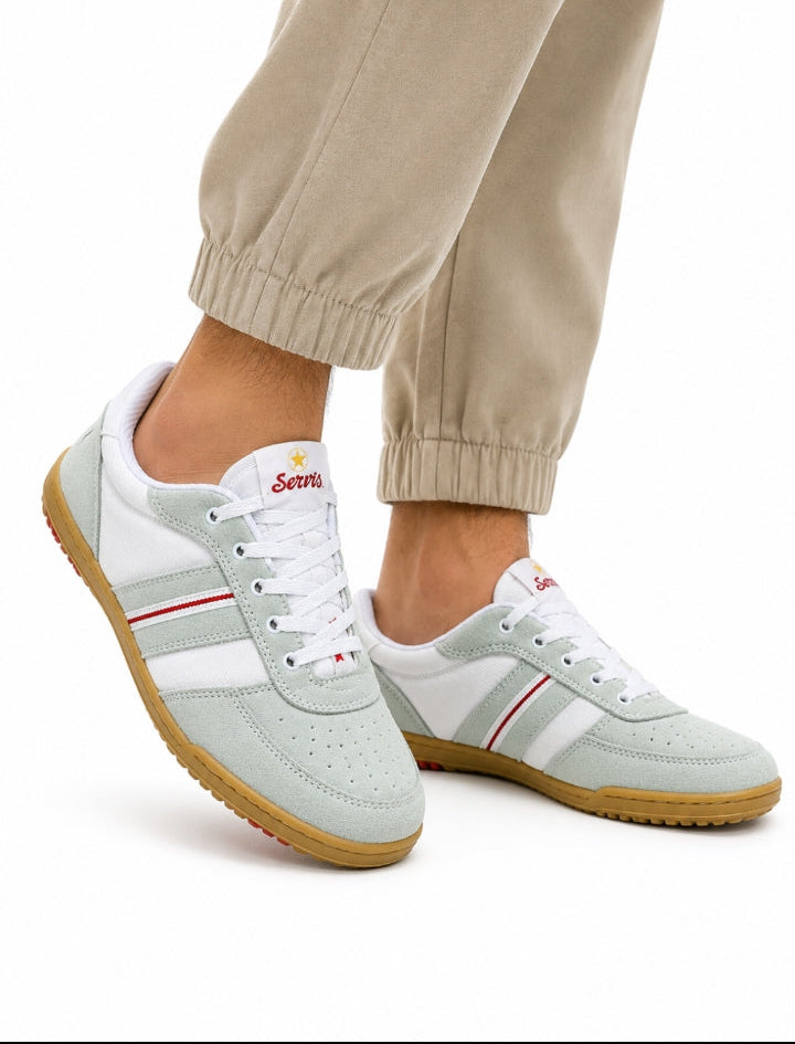 Servis Original Suede Casual Sneakers – White | Men's