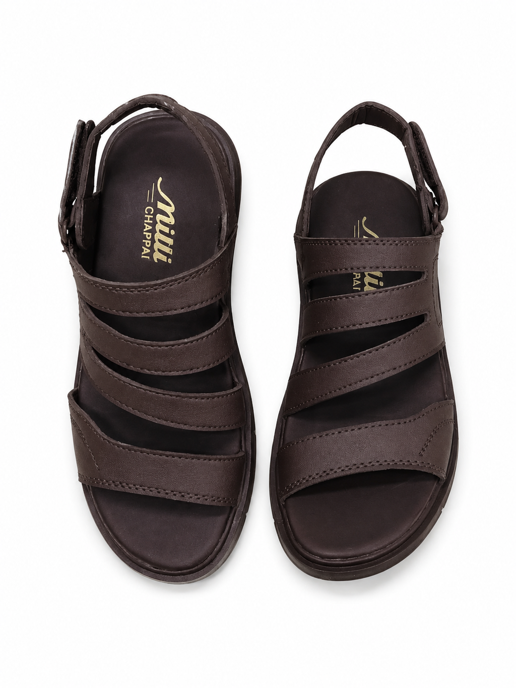Men's Premium Multi-Strap Comfort Sandals – Adjustable Back Strap