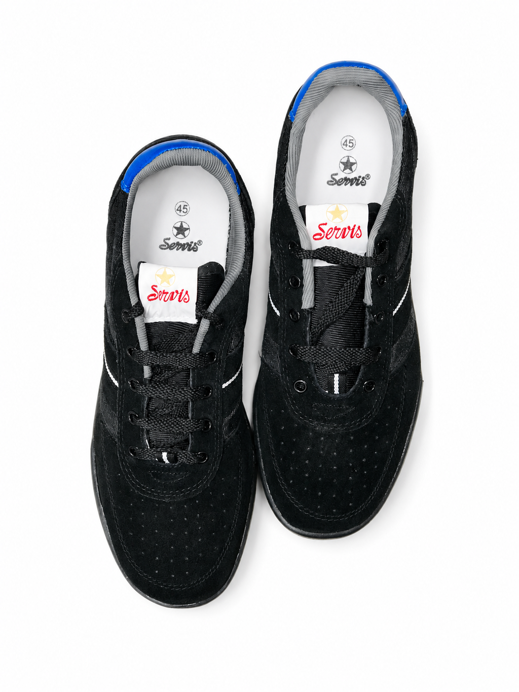 Servis Original Suede Casual Sneakers – BLACK | Men's