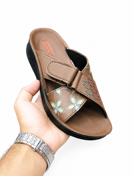 High sole ladies slide
