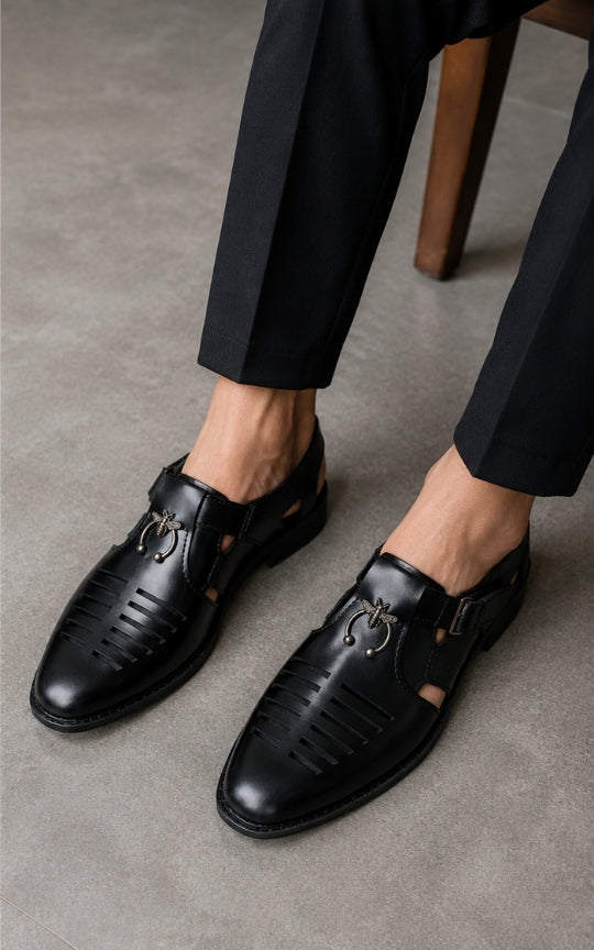 Roman Bee Buckle Sandal for Men