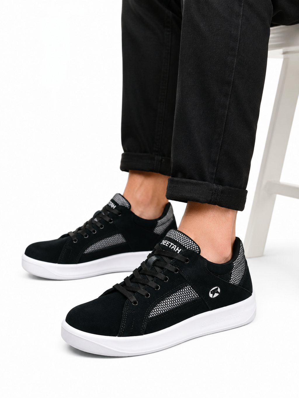 Cheetah-50 BLACK | Servis | Men's Casual Sneakers