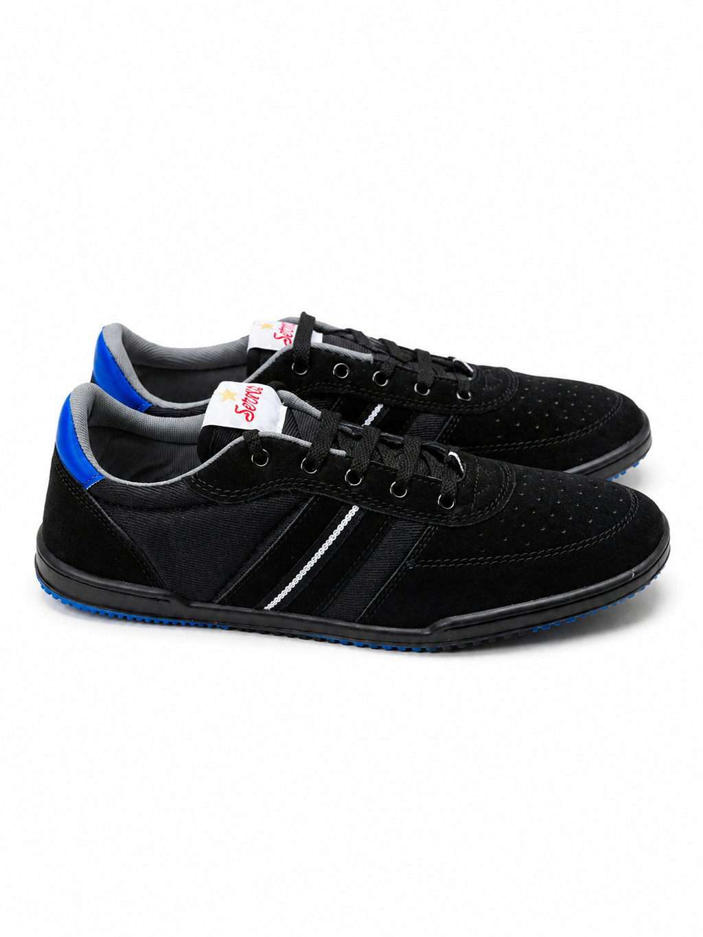 Servis Original Suede Casual Sneakers – BLACK | Men's
