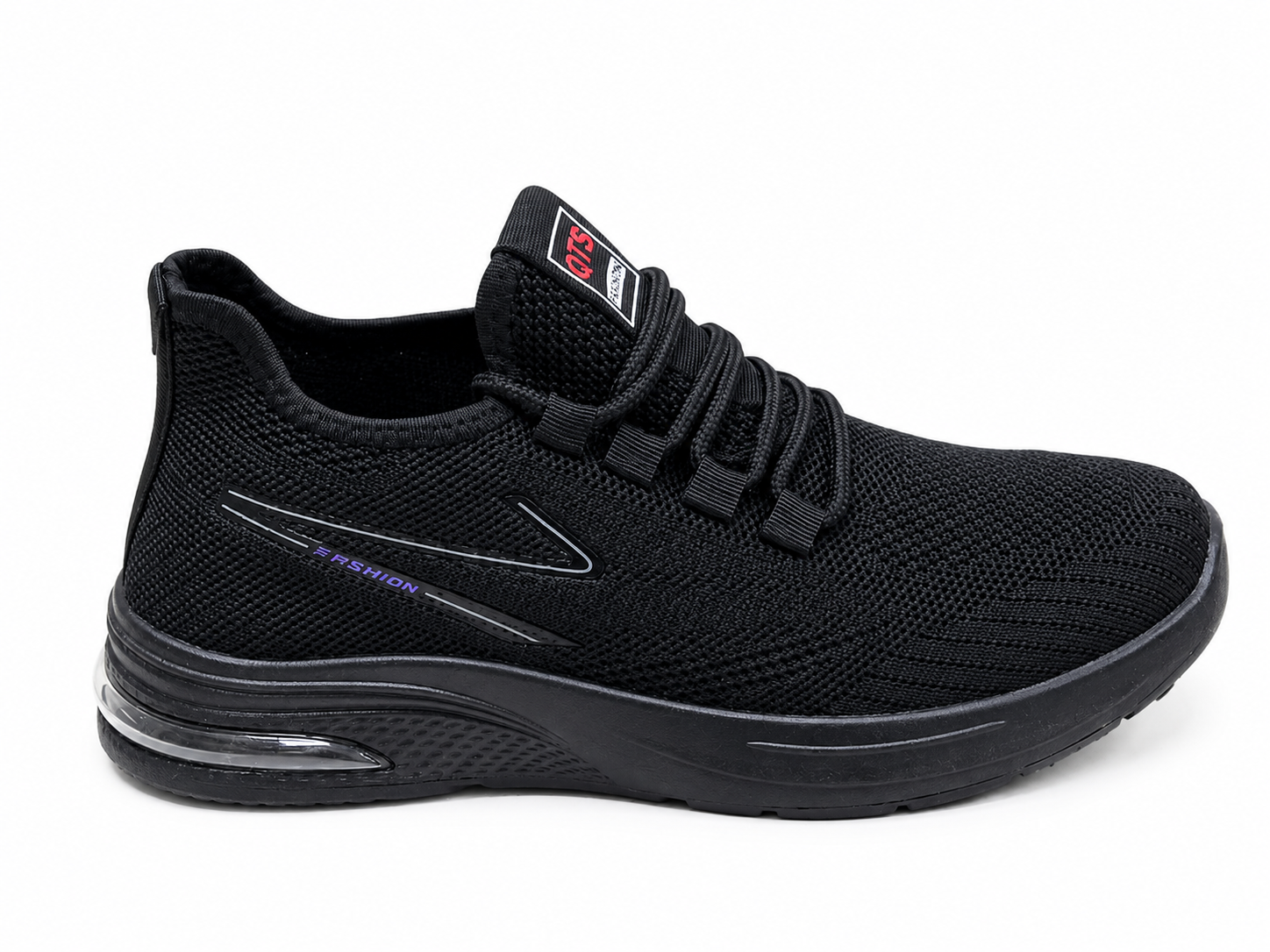 Women's Imported China Knit Sneakers – Full Black