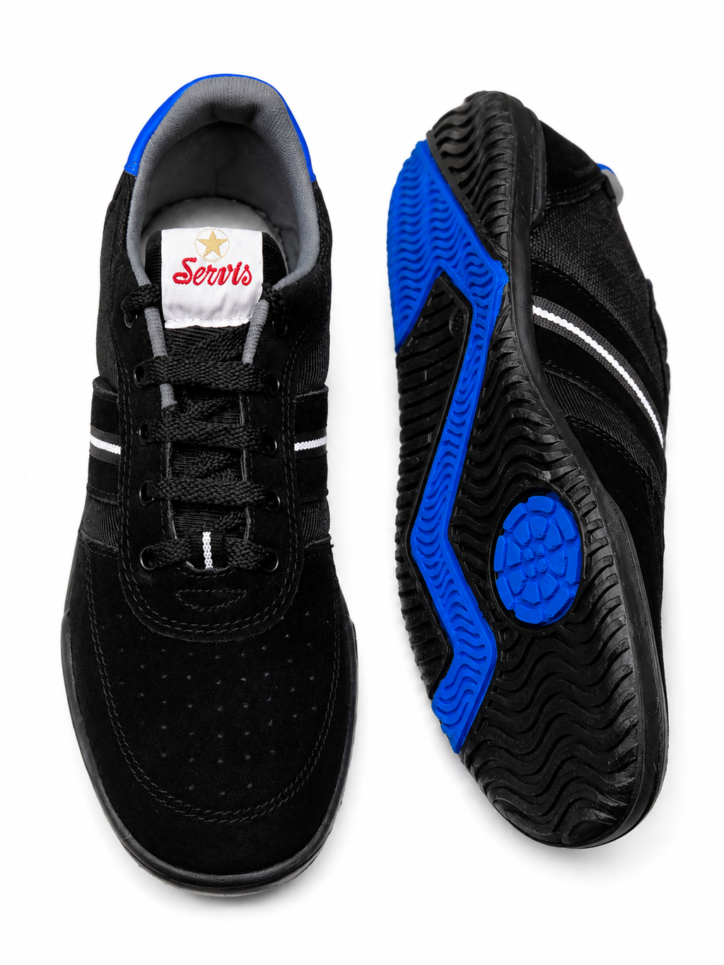 Servis Original Suede Casual Sneakers – BLACK | Men's